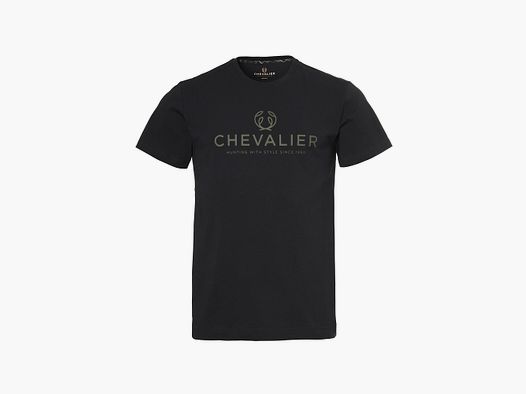 Chevalier Logo T-shirt Black Night Herren XXXL