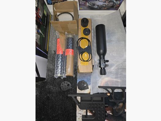 AEA Megalodon accessories, air tank, magazines, wall mount, etc.... NEW