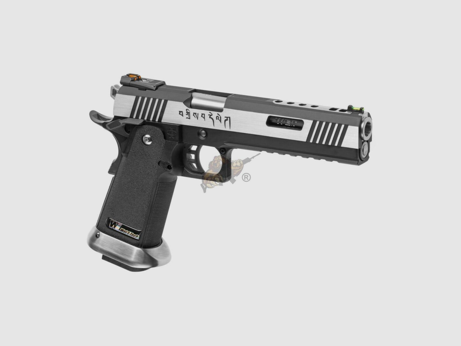 WE Hi-Capa 6 Force A Silver Barrel Full Metal GBB -F-