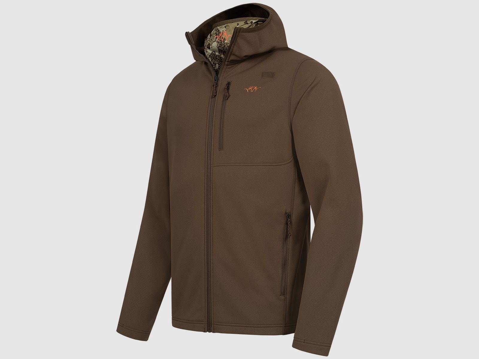 Blaser High-Quality Drain Full-Zip Midlayer Hoody Dunkelbraun, Bild 4 von 4