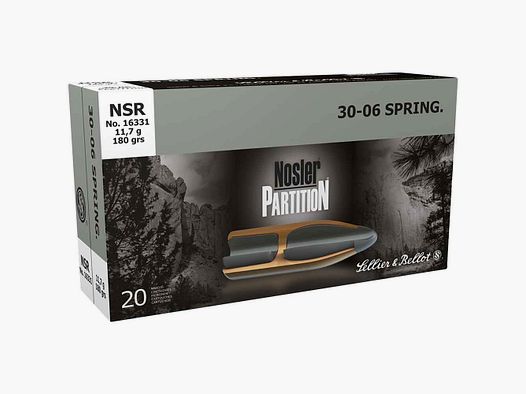 .30-06 Spr. Nosler Partition 11,7g/180grs. Sellier & Bellot