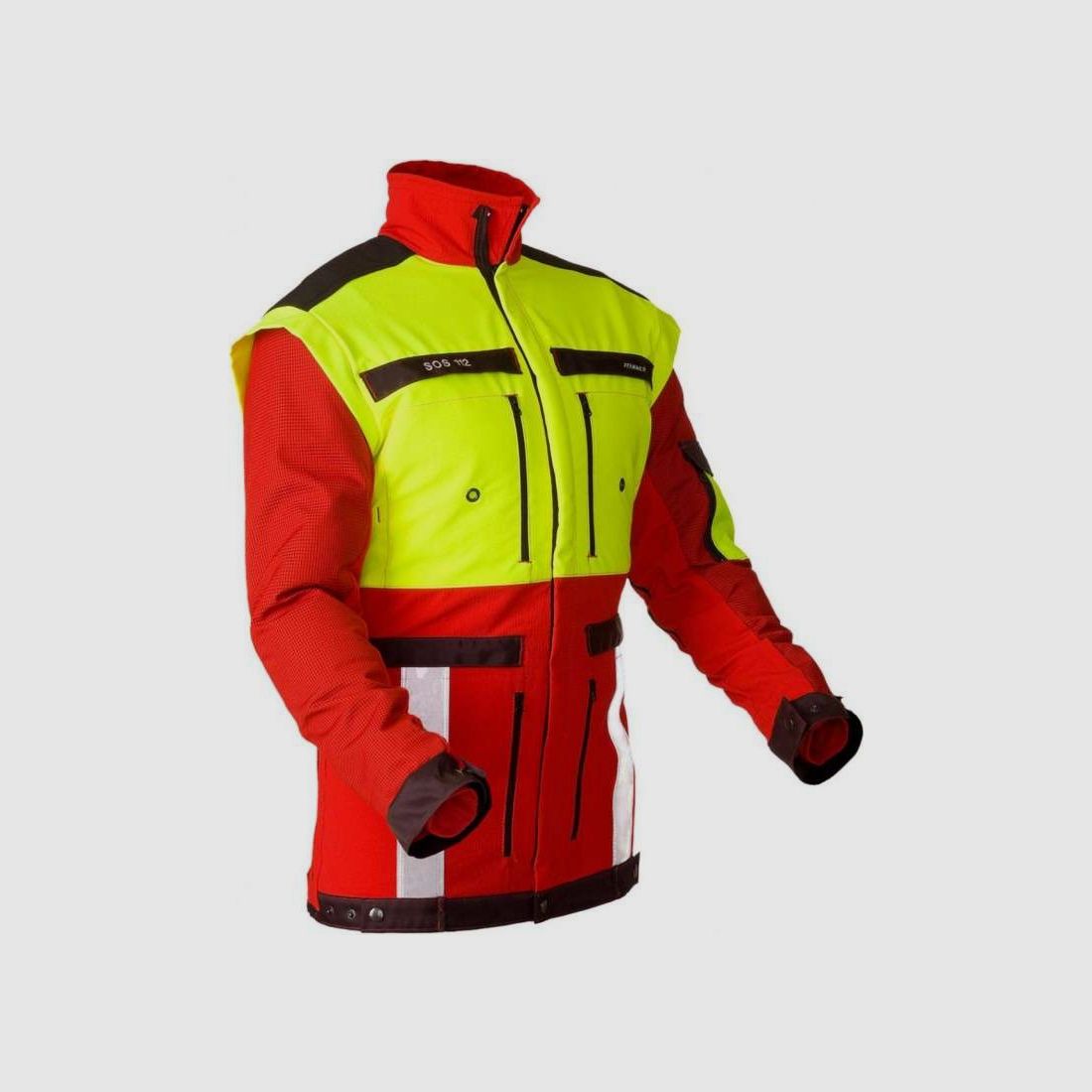 Veste de recherche Pfanner - jaune/rouge, image 2 sur 13