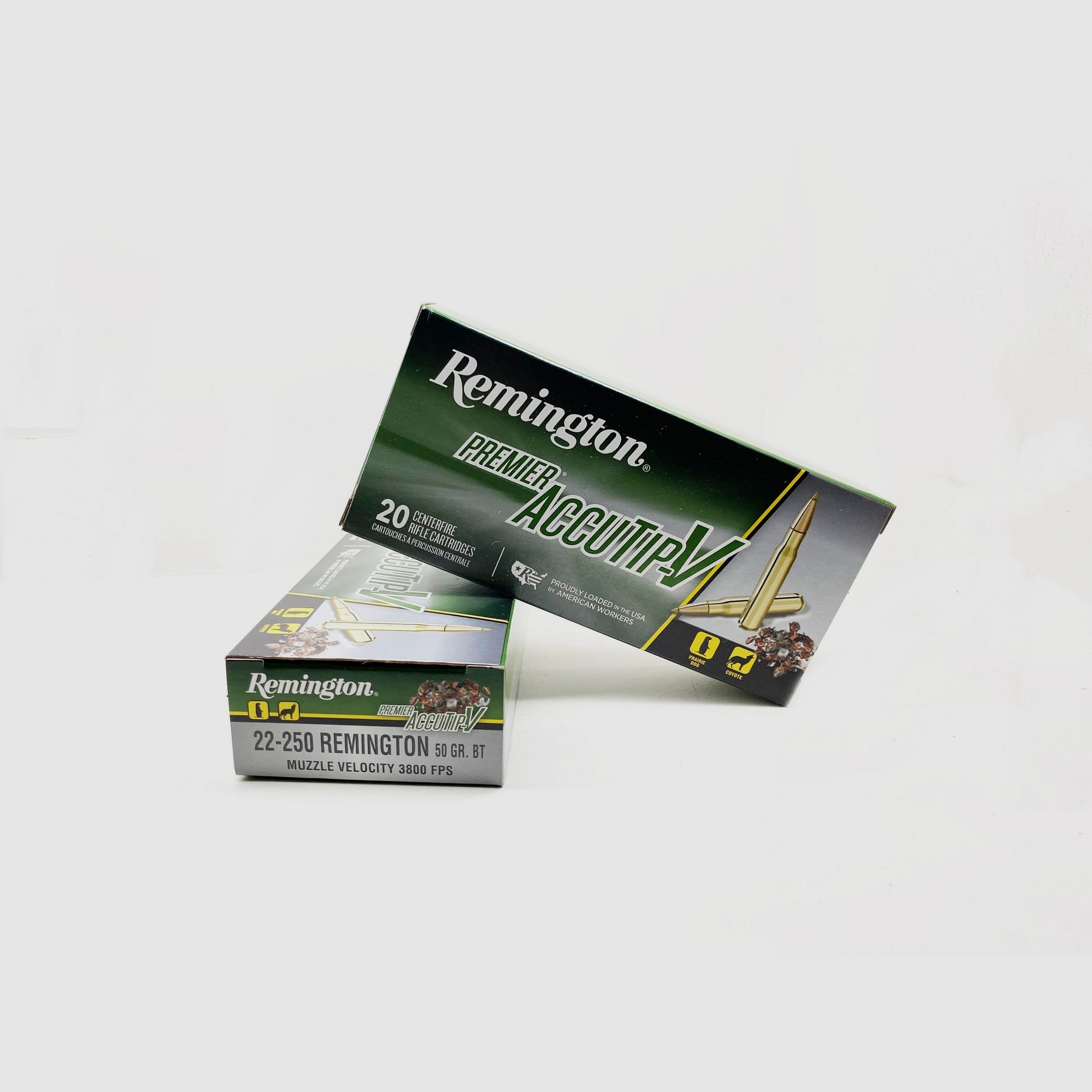 Munition REMINGTON 22-250 Rem PREMIER ACCUTIP-V von 50 gr