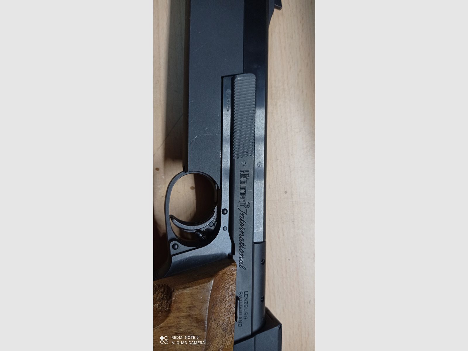 Semi-automatic pistol Hämmerli 208 including barrel weight