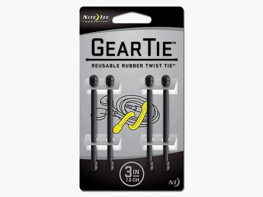 Nite Ize Nite Ize Gear Tie Original Gr.3 schwarz 4er Pack