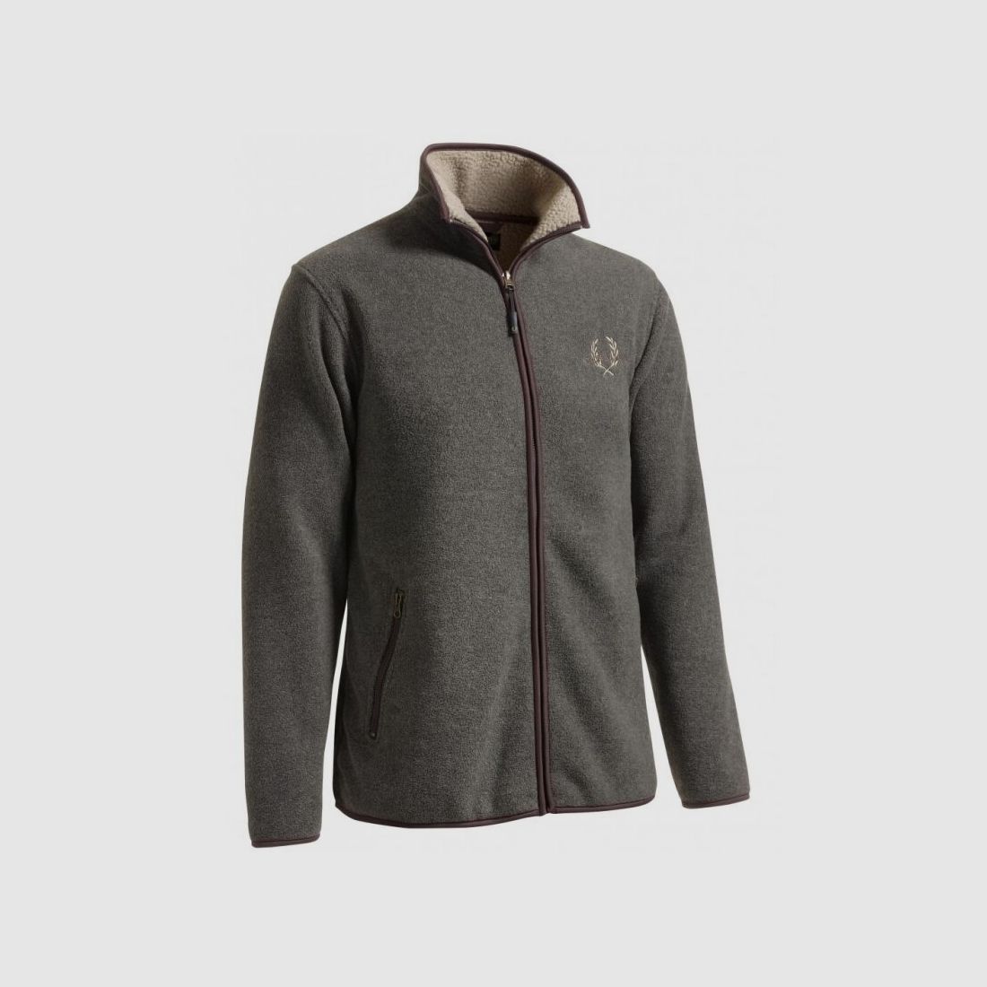 Chevalier Herren Fleece Cardigan Mainstone Grau