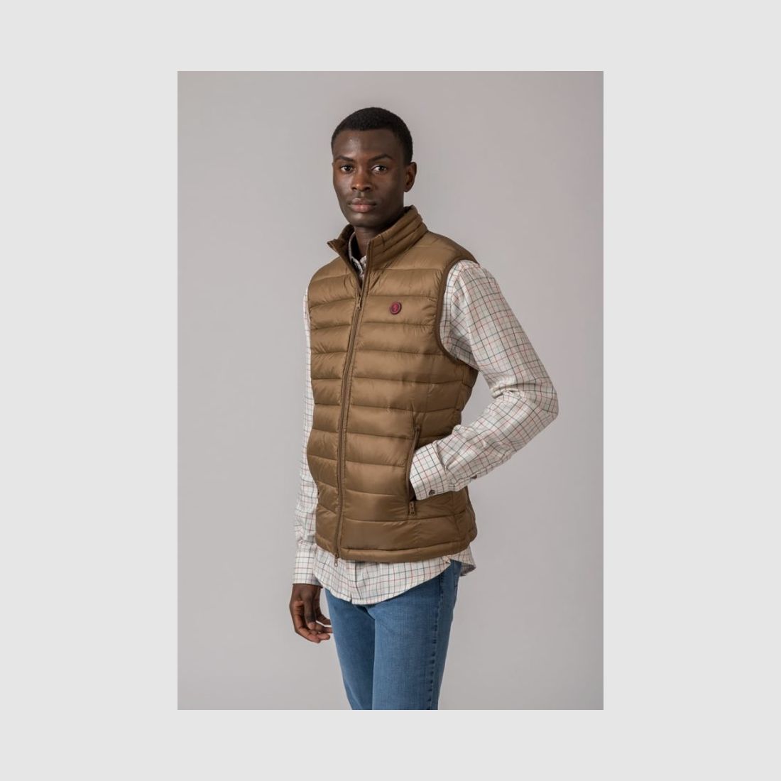 Gilet pour homme Modèle Lugo Camel, image 1 sur 2