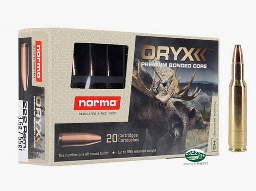 NORMA Munition Kal. 222 Rem Oryx 55 gr.