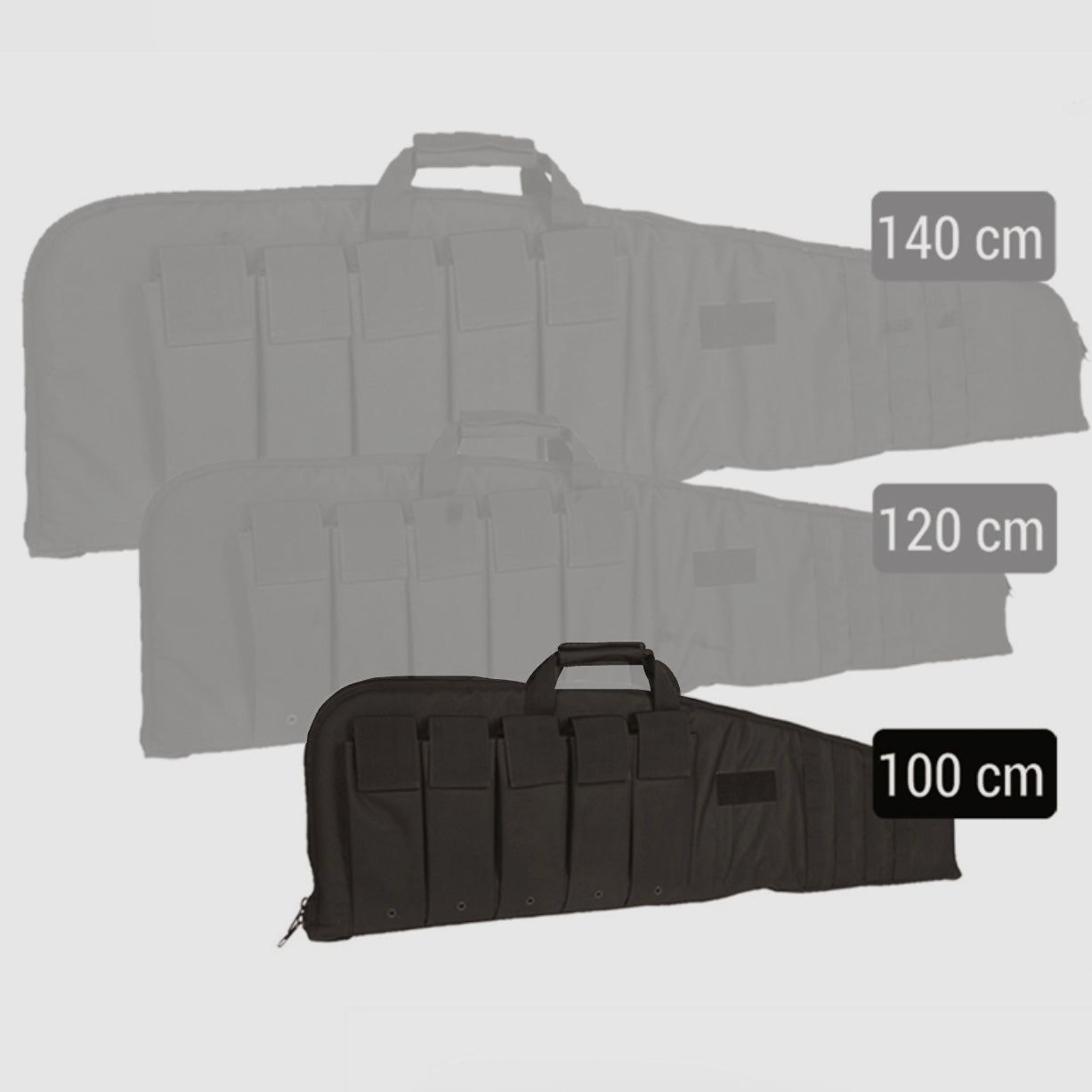 Transporttasche 100cm für Wurfgerät SCHWARZ