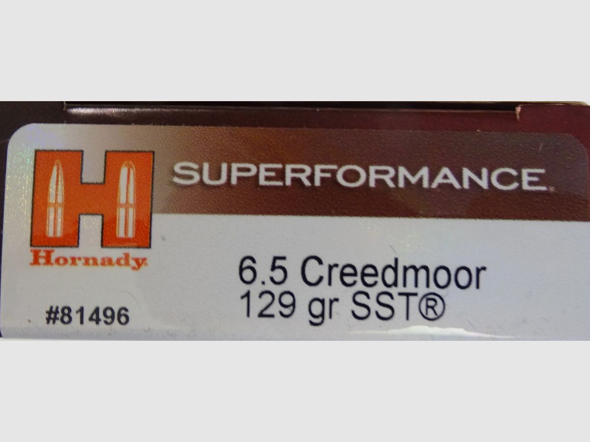 Hornady 6,5 Creedmoor SST 129gr - 20 Schuss