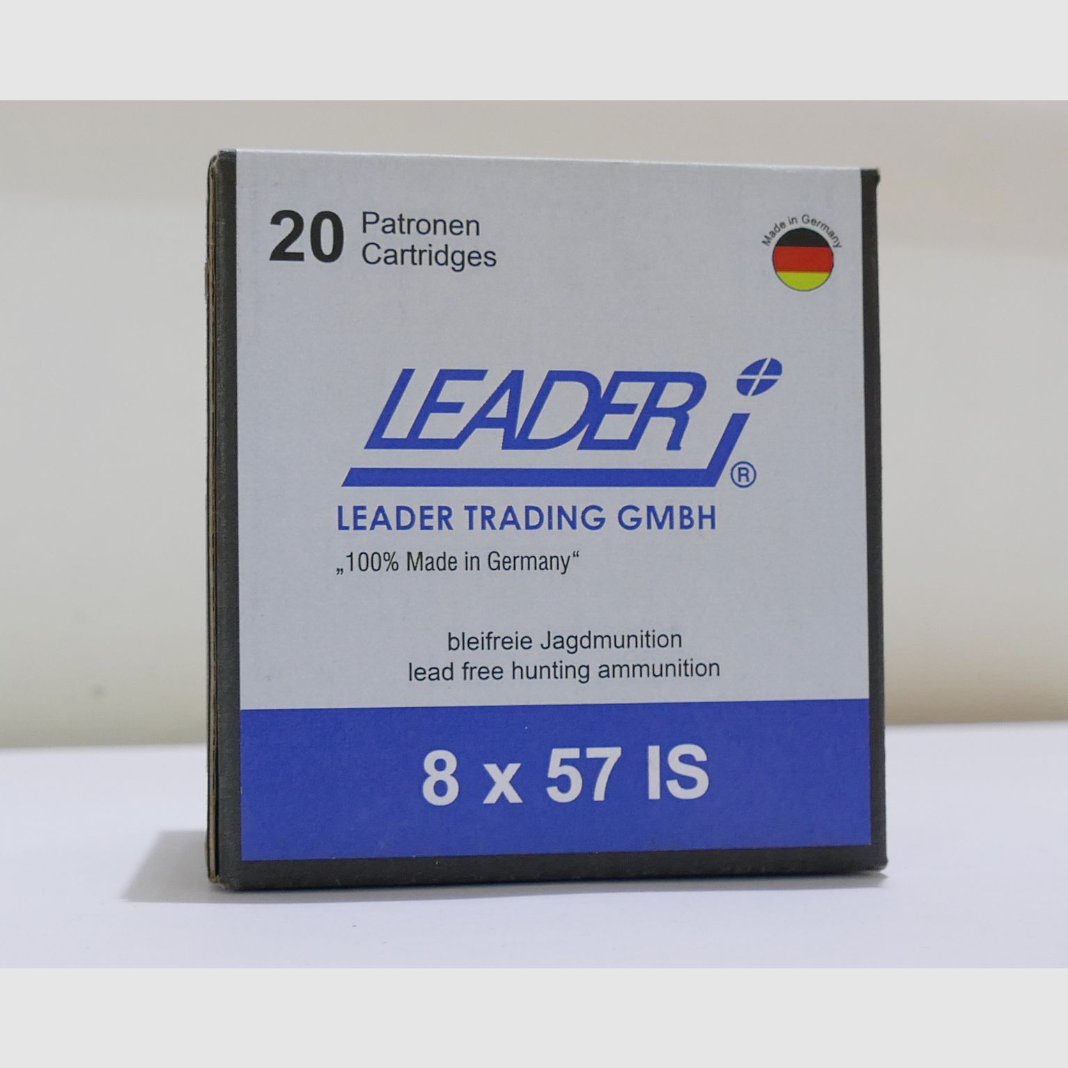 Leader 8x57IS LJG-SX 8,2g/127gr Büchsenpatronen Bleifrei