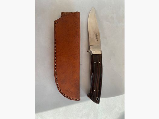 Feststehendes Messer – D. KRESSLER Design – mit Lederscheide