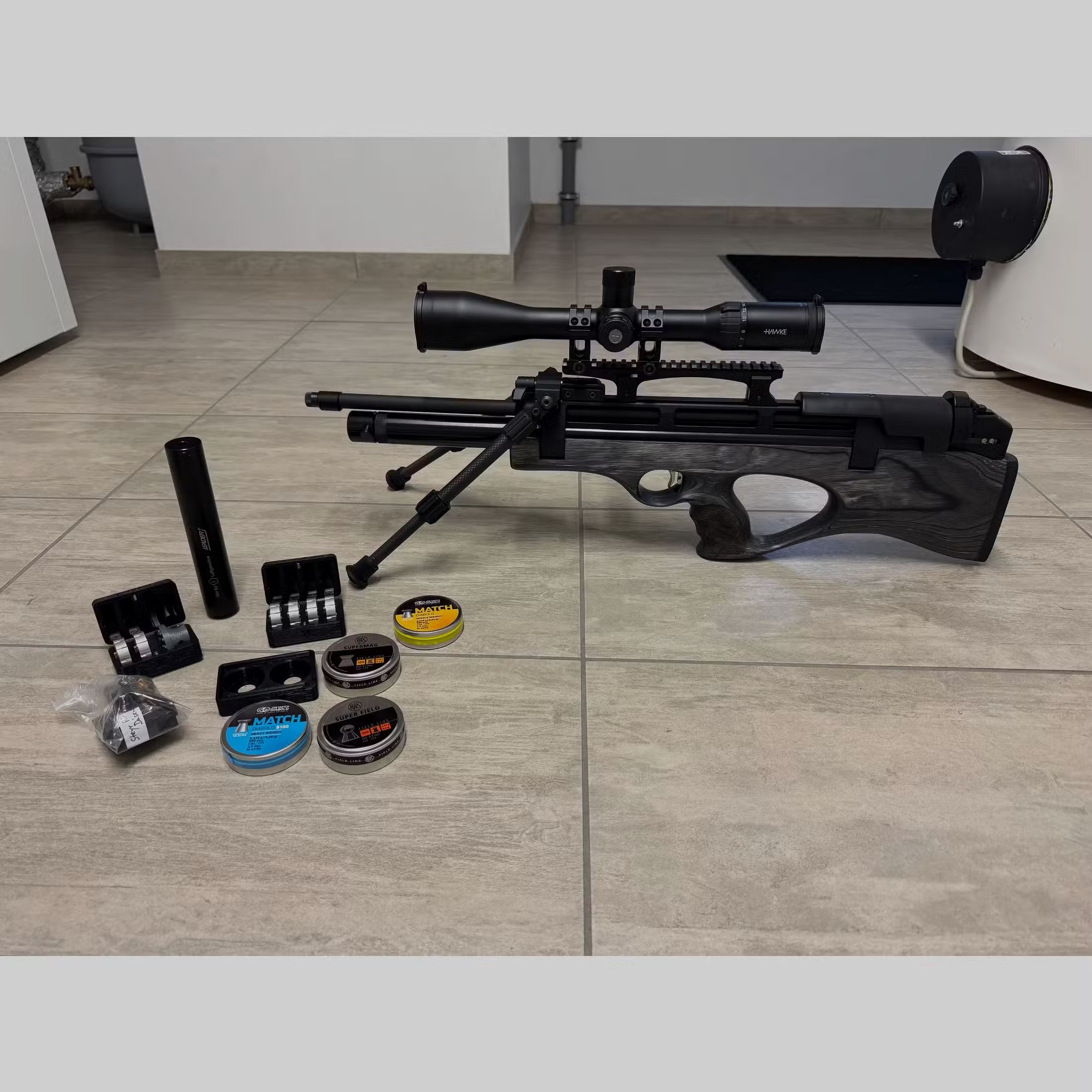 MEGA Christmas gift, the best air rifle in Germany: SEMI-AUTOMATIC!! Steyr Pro X 4.5 mm – complete set in excellent condition