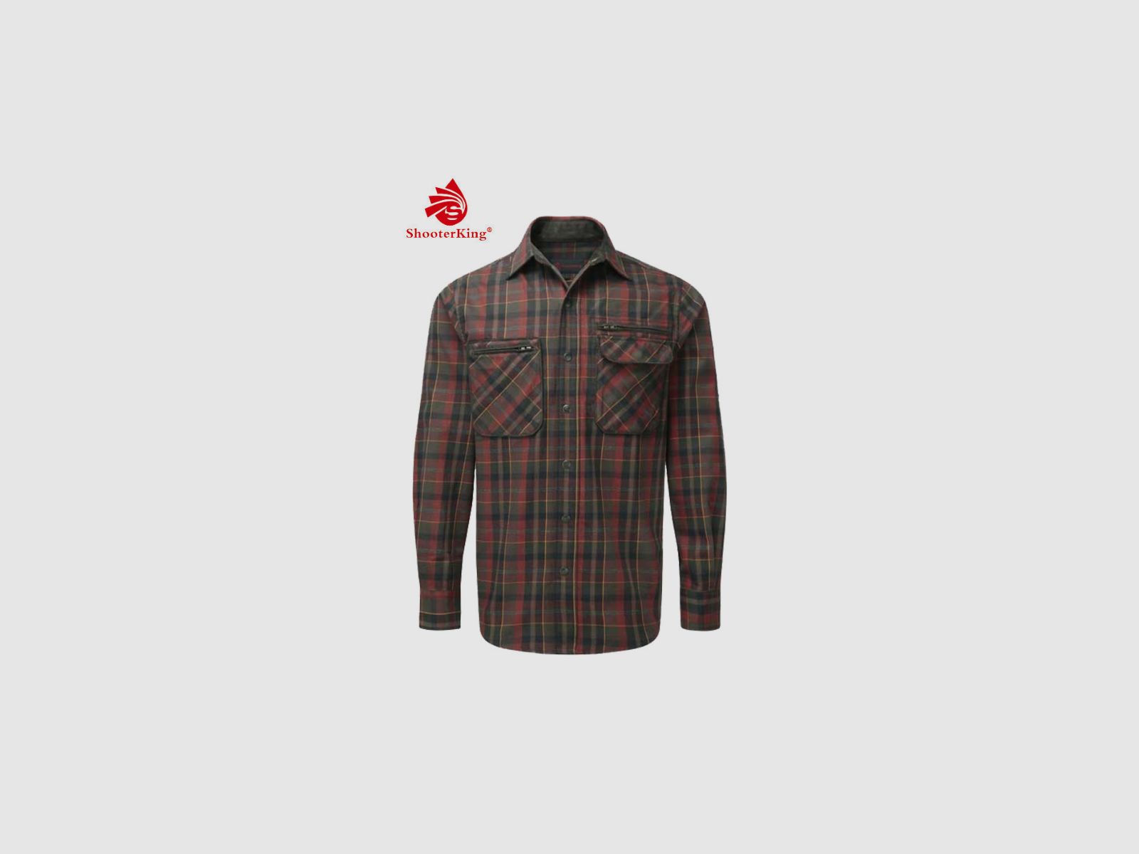 SHOOTERKING Greenland Shirt Langarm Hemd Rot