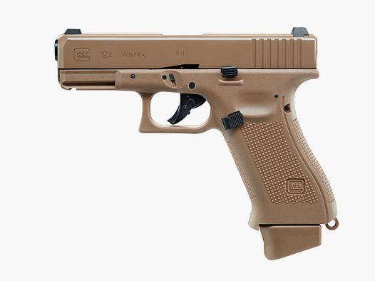 CO2 Softairpistole Umarex Glock 19X Blow Back, Coyote Tan, Kaliber 6 mm BB (P18)