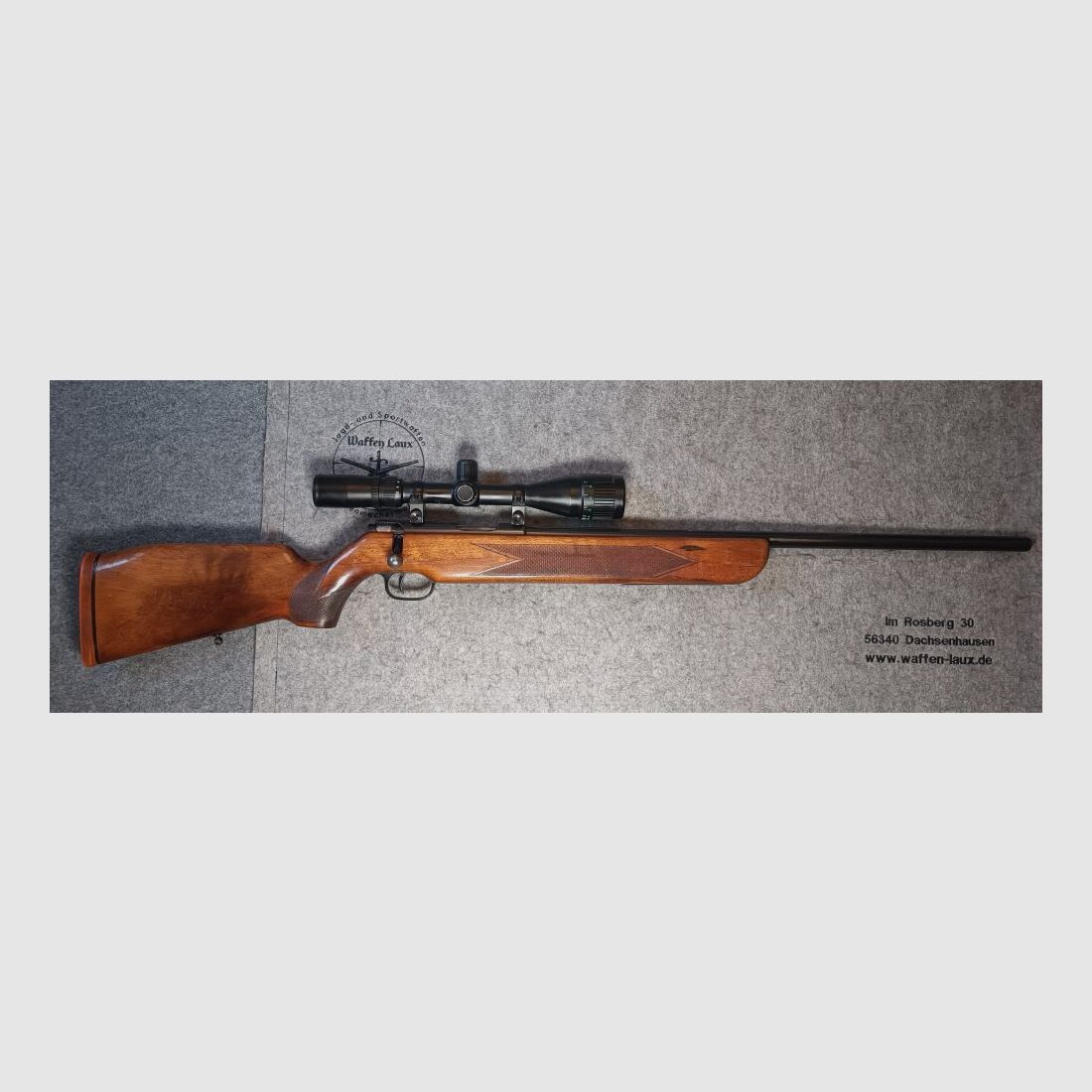 Carl Walther Ulm KK Single-shot Sport Rifle with ZF Tasco 2.5-10x42