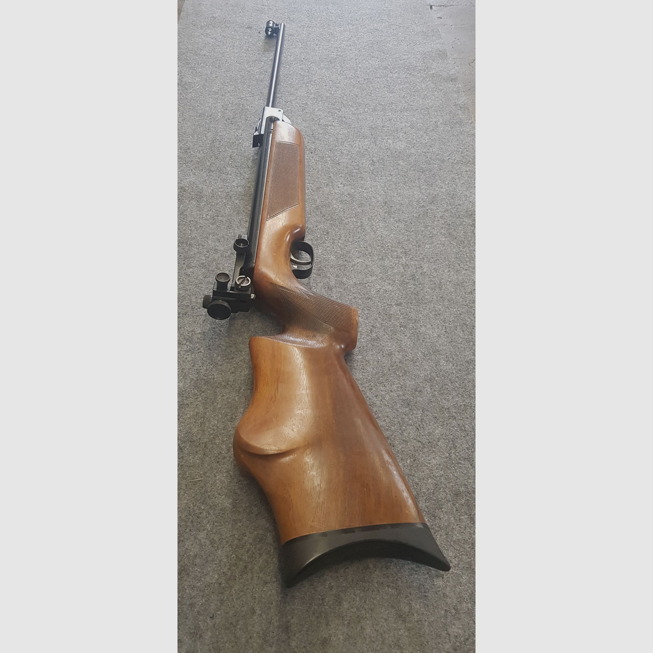 Sehr altes Weihrauch HW55 T  mit Tiroler Walnussschaft Knicker Luftgewehr  ohne F-Zeichen aus den 60iger Jahren cal. 4,5mm Diabolo
