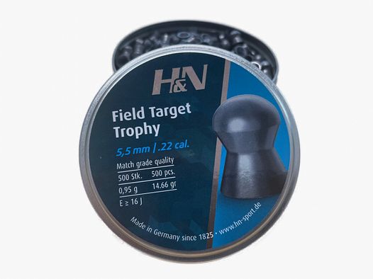 H&N FIELD TARGET TROPHY DIABOLOS 5.5 MM ROUND HEAD - 500 PIECES