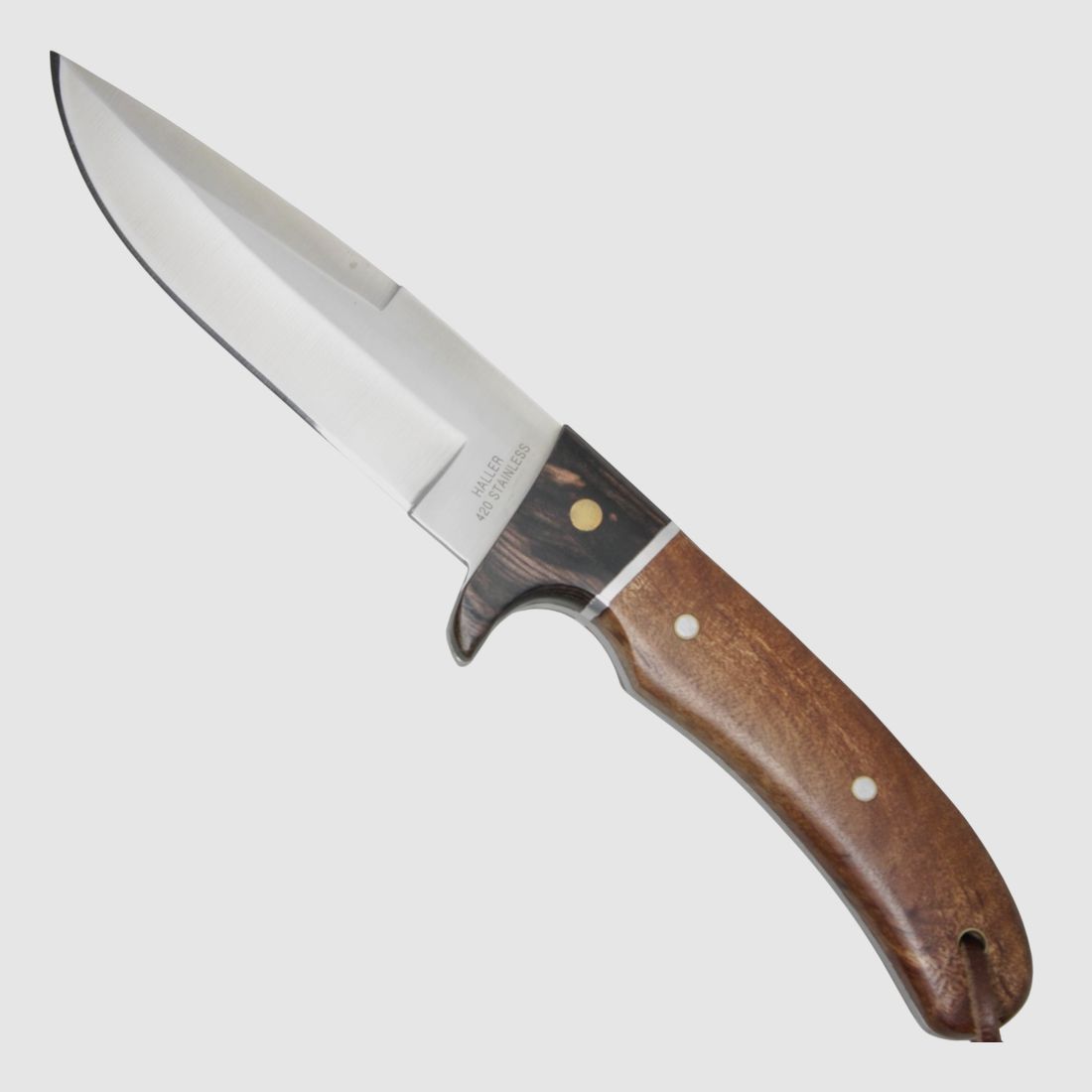 Couteau de chasse, bois de loupe, 11 cm, image 1 sur 2
