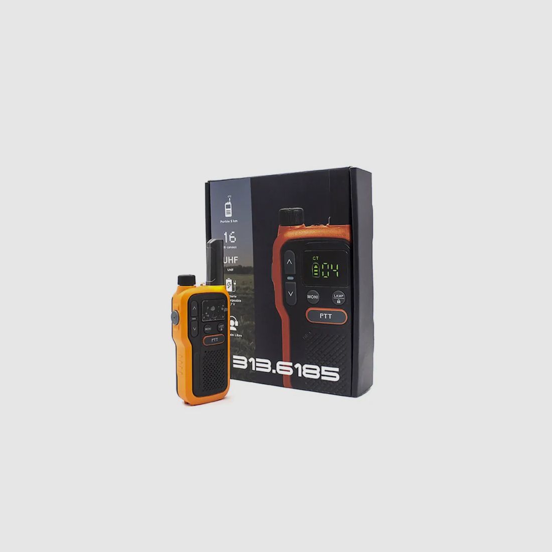 Set di 10 Walkie Talkie con torcia portata 5 km ricaricabili 18h, immagine 3 di 7