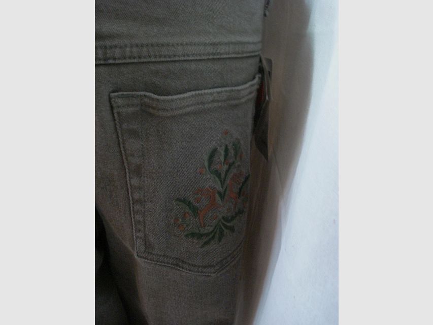 Damen 5-Pocket - Stickerei