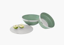 Set di Ciotola e Colino Pieghevole, Verde Scuro