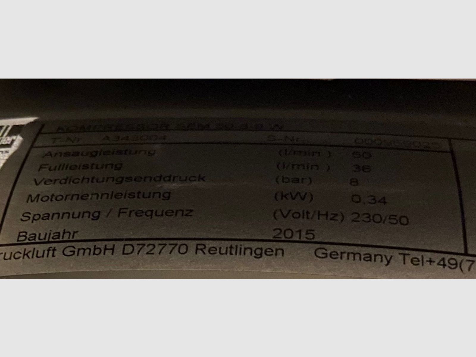 Schneider Kompressor Silent-Master SEM 50-8-9 W - Flüsterkompressor!