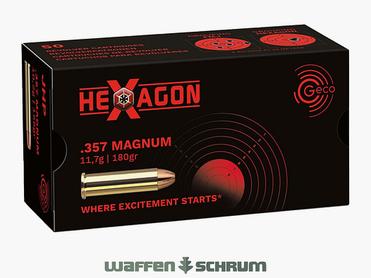 Geco Hexagon 11,7g - 180gr .357Mag