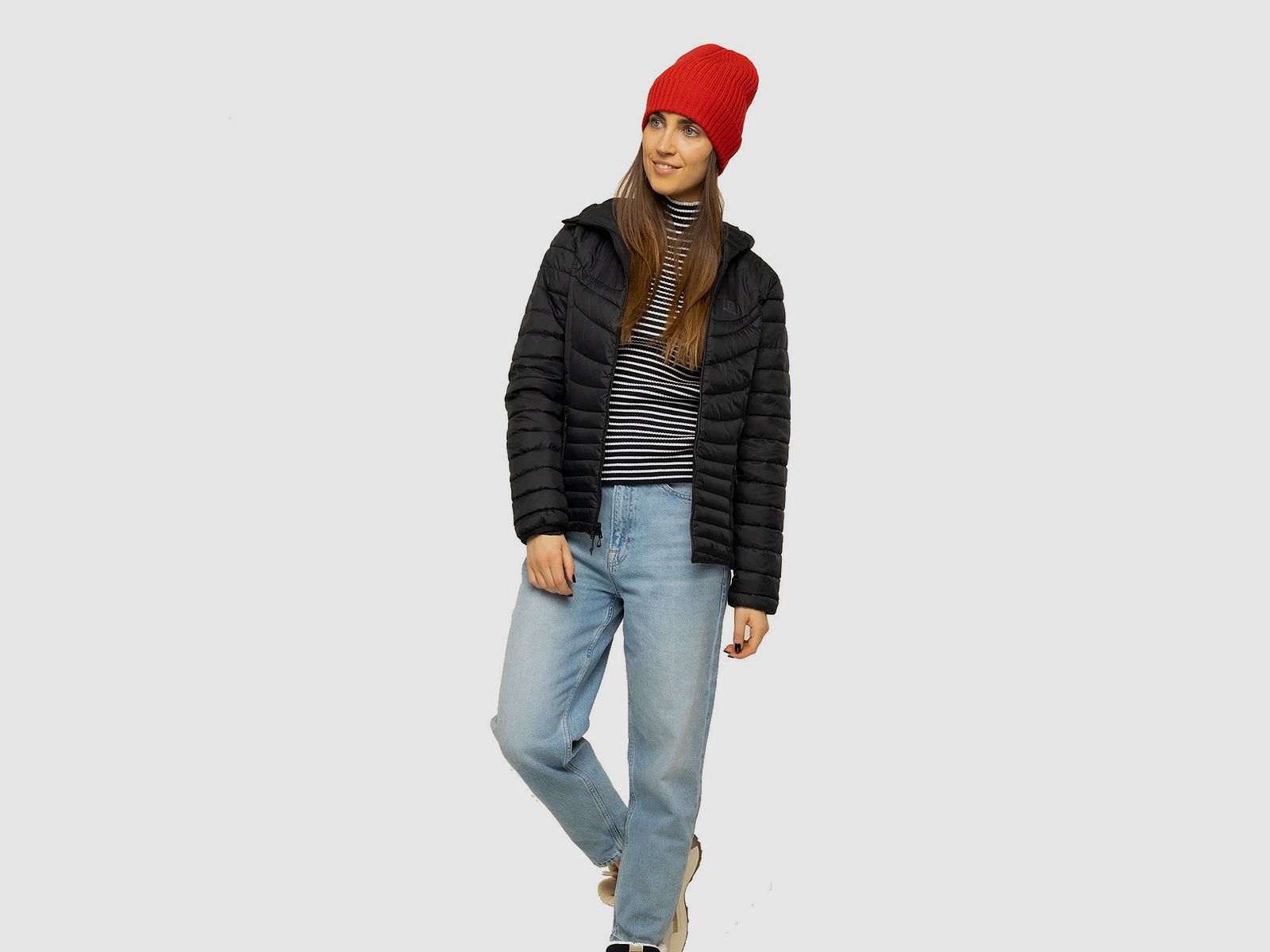 VESTE – SALOMON – FEMME – DRIFTER LOFT HOODIE W Noir VESTE ISOLANTE, image 4 sur 8