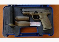 Smith&Wesson SL-PISTOLE: S&W MODEL M&P9 VTAC W KOLORZE FLAT DARK EARTH KAL. 9X19 MM