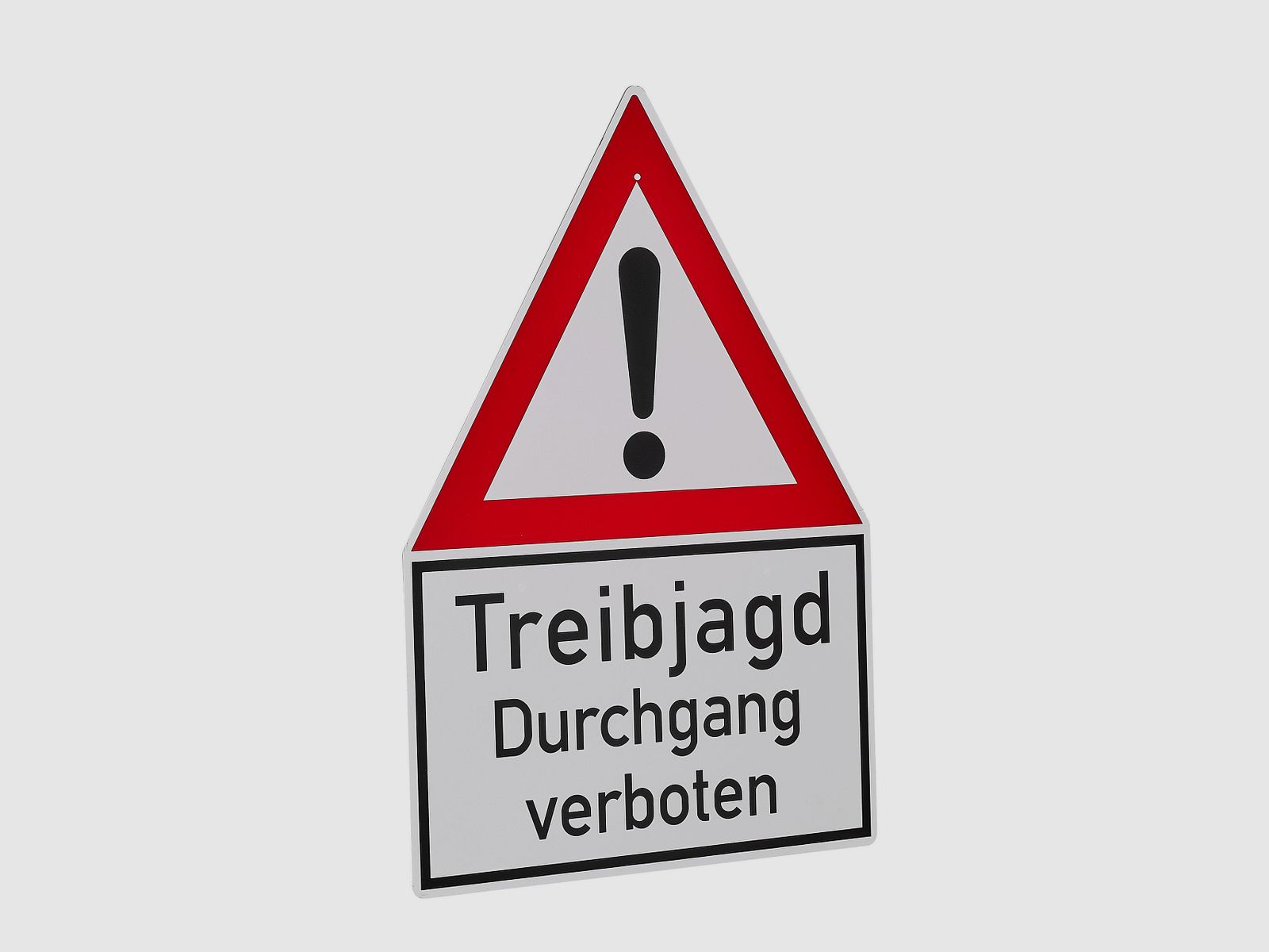 Warning signs driven hunt