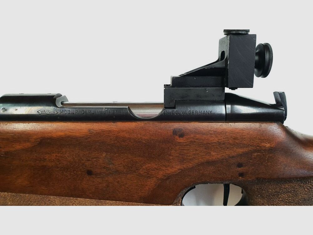 Walther !!Artículo de colección!! Rifle de un solo tiro, Walther JR Biathlon en calibre .308Win con dioptría