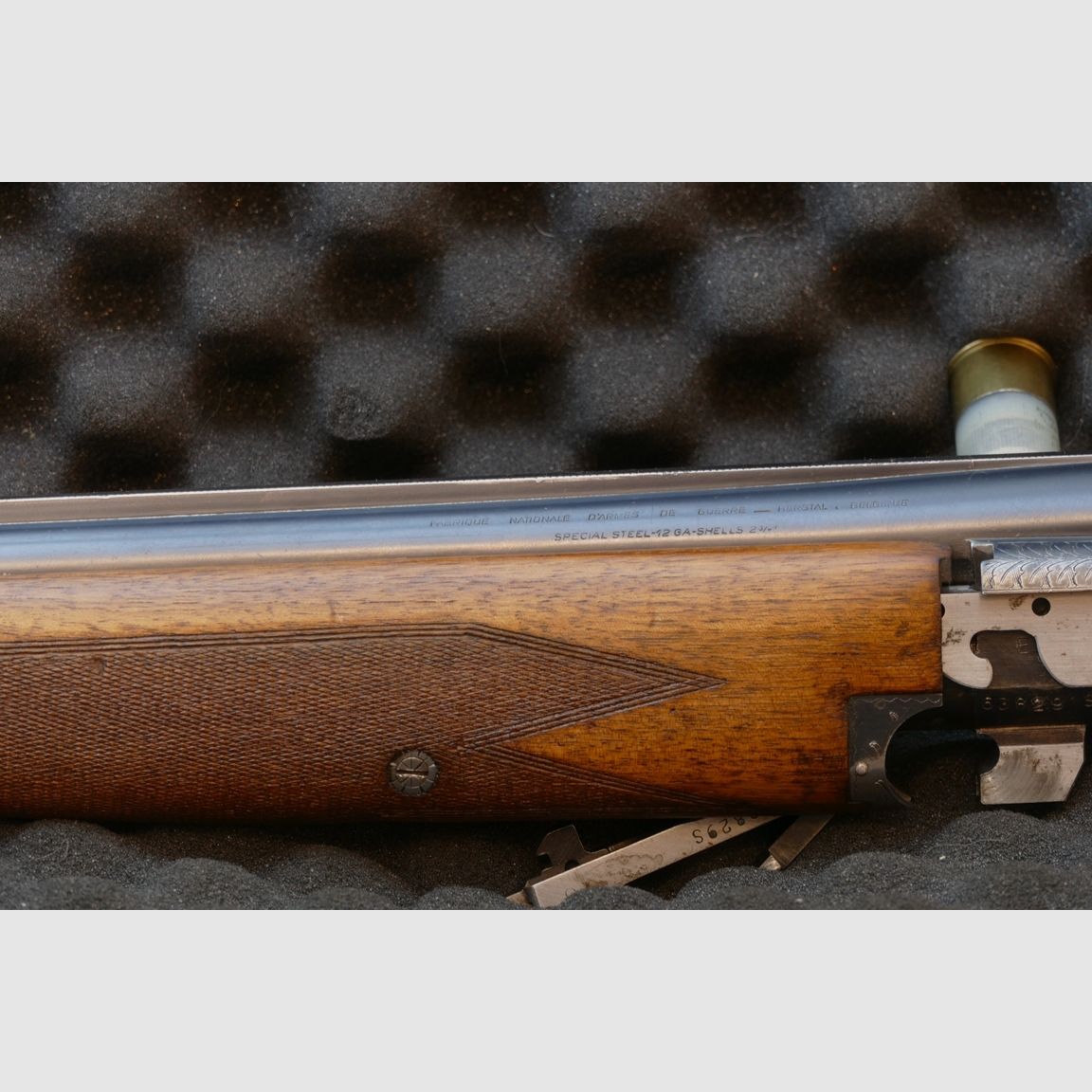 Browning / FN Superposed, Vorläufer der legendären B25, BJ1966 - handeingepasst – Special Trap - inkl. Original Dokumente passend zur Flinte