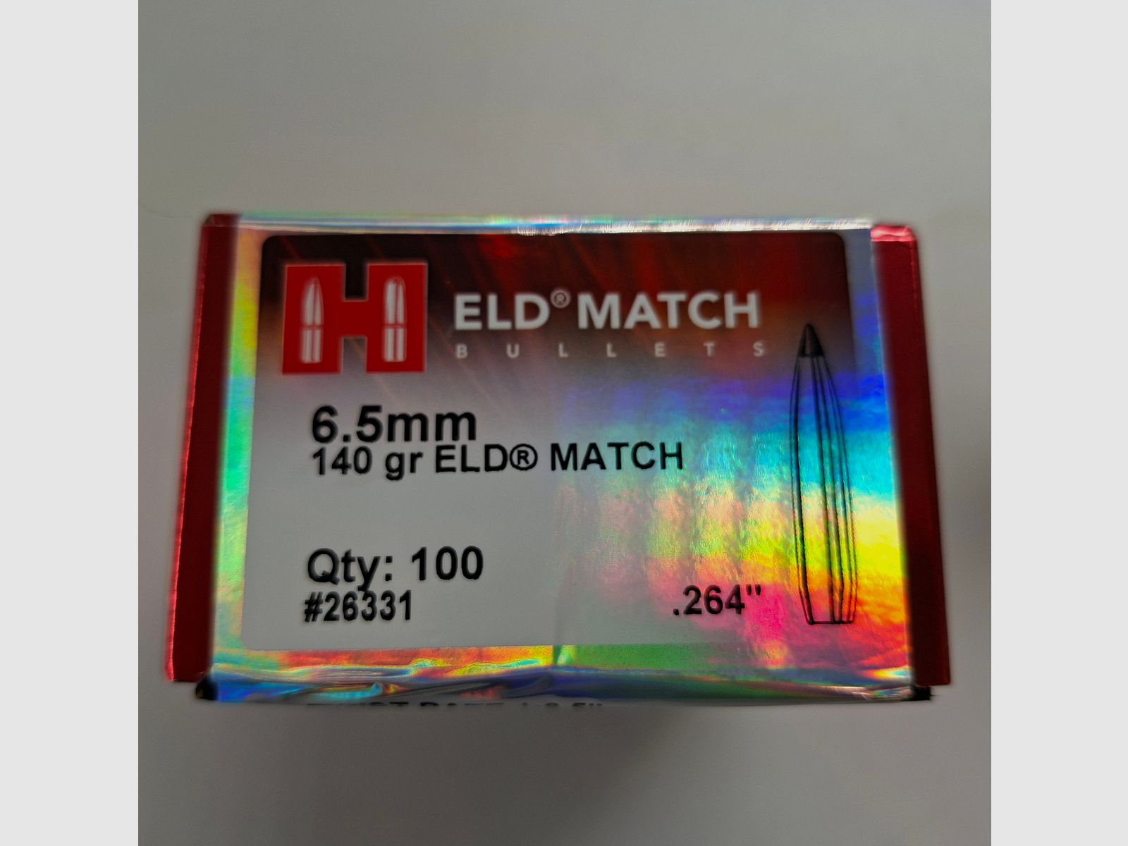 148 Stck. Hornady #26331   6.5 Creedmoor 140gr. ELD Match Geschosse
