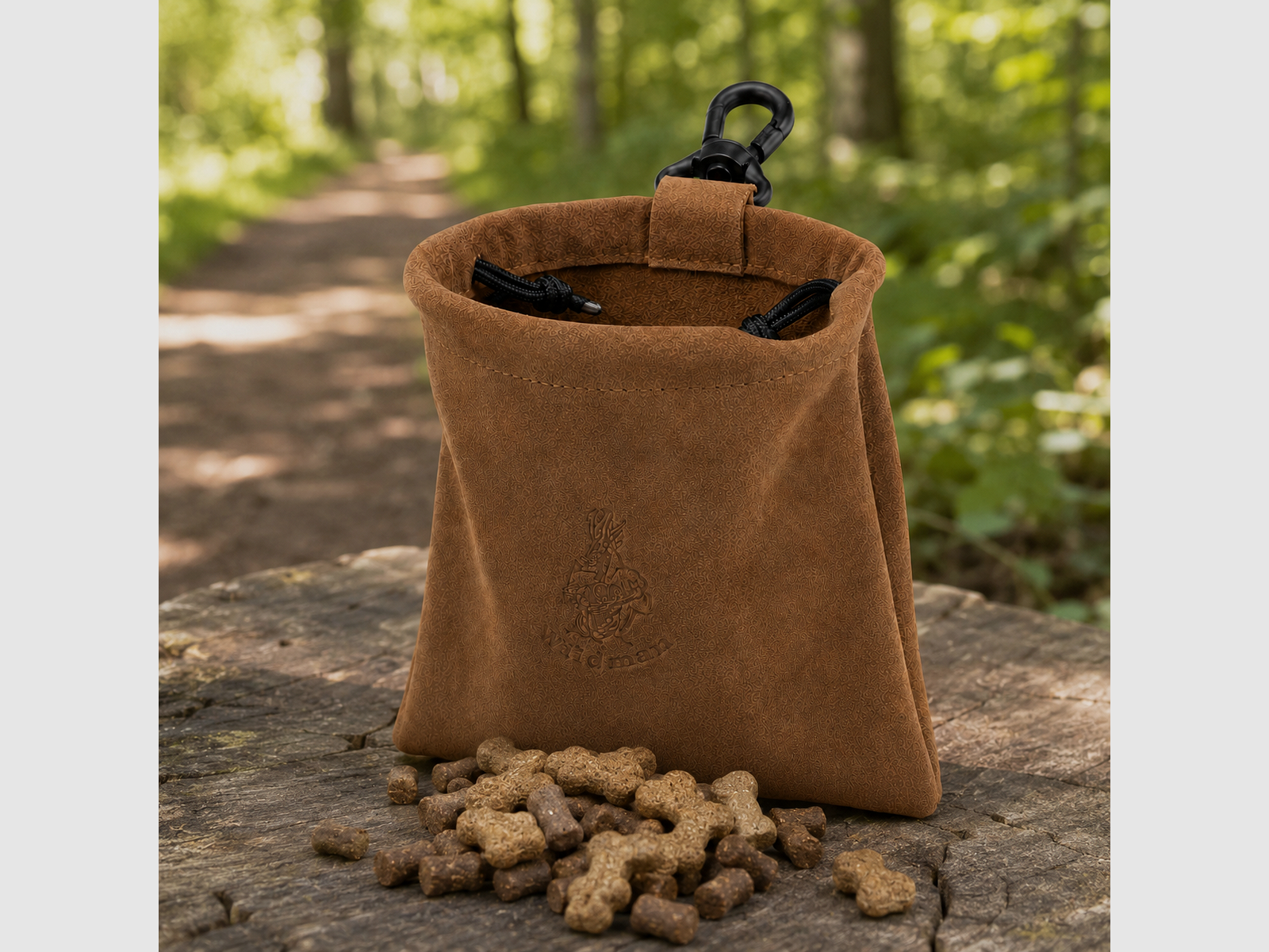 Waidmann Pochette à récompenses en cuir de buffle pour biscuits pour chiens, image 6 sur 6
