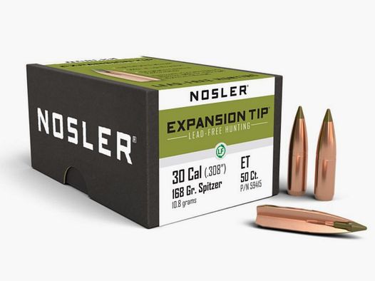 Nosler Hunting Cal. .30 Expansion Tip in 168 Grain #59415