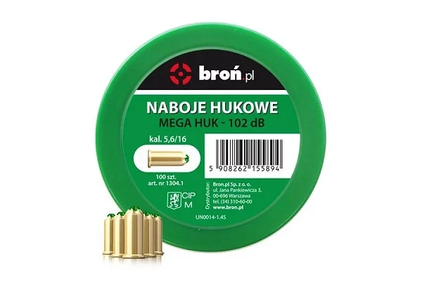 NABOJE HUKOWE 5,6/16 MEGA HUK 22long 100szt.