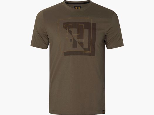 Härkila H-Logo S/S T-Shirt Uomo Major brown 3XL