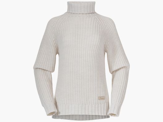 Bergans Nordmarka Merino High Neck Jumper Women Vanilla White XS