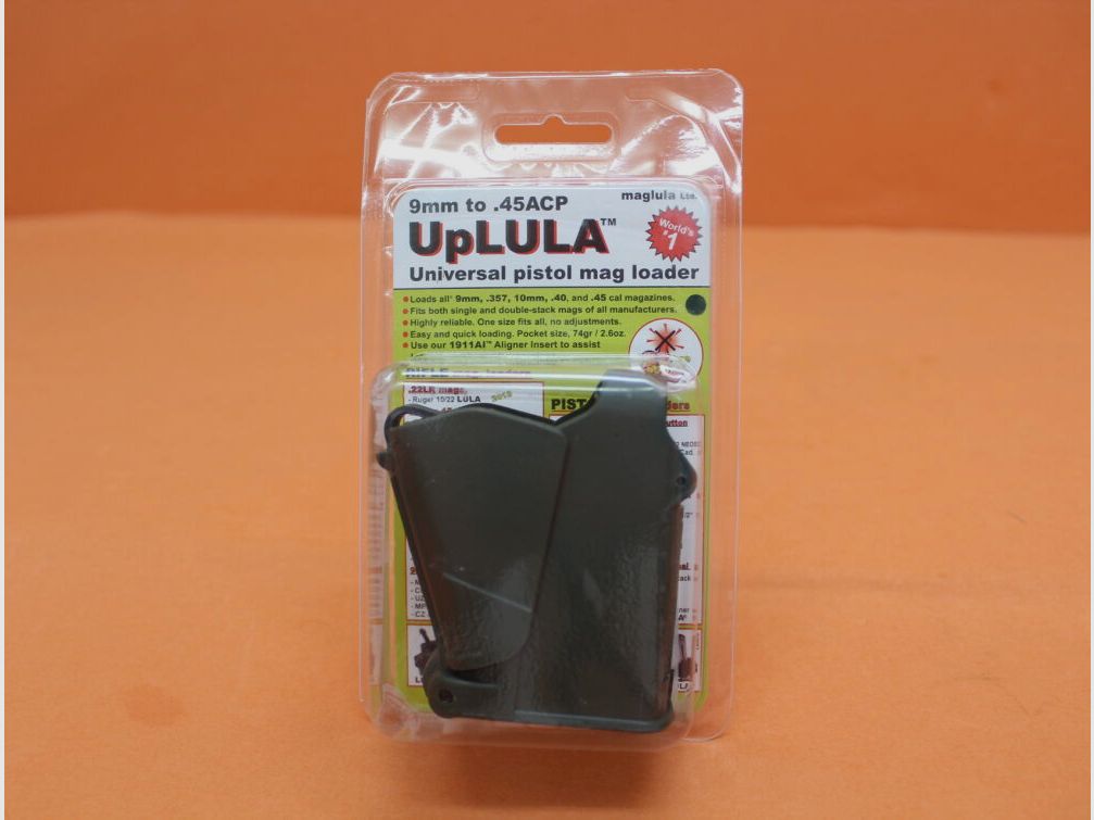 Maglula UpLULA (UP60DG): Caricatore/scaricatore per caricatori di pistole 9mm a .45Auto Verde Scuro
