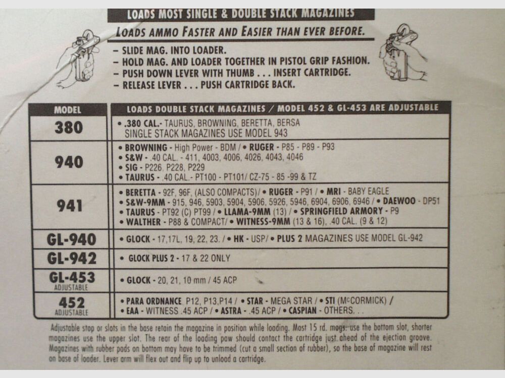 HKS Magazine Speed Loader Model 941