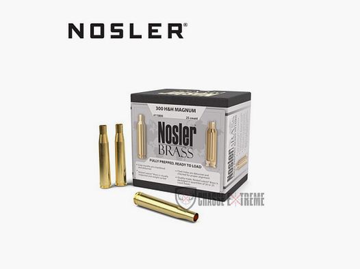 25 Douilles NOSLER Cal 300 H&H