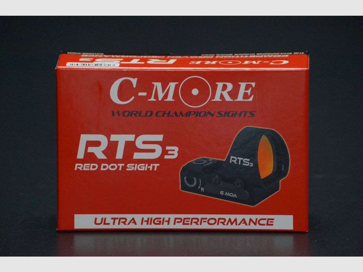 C-MORE RTS3 Red Dot Sight 6MOA, Bild 3 von 4