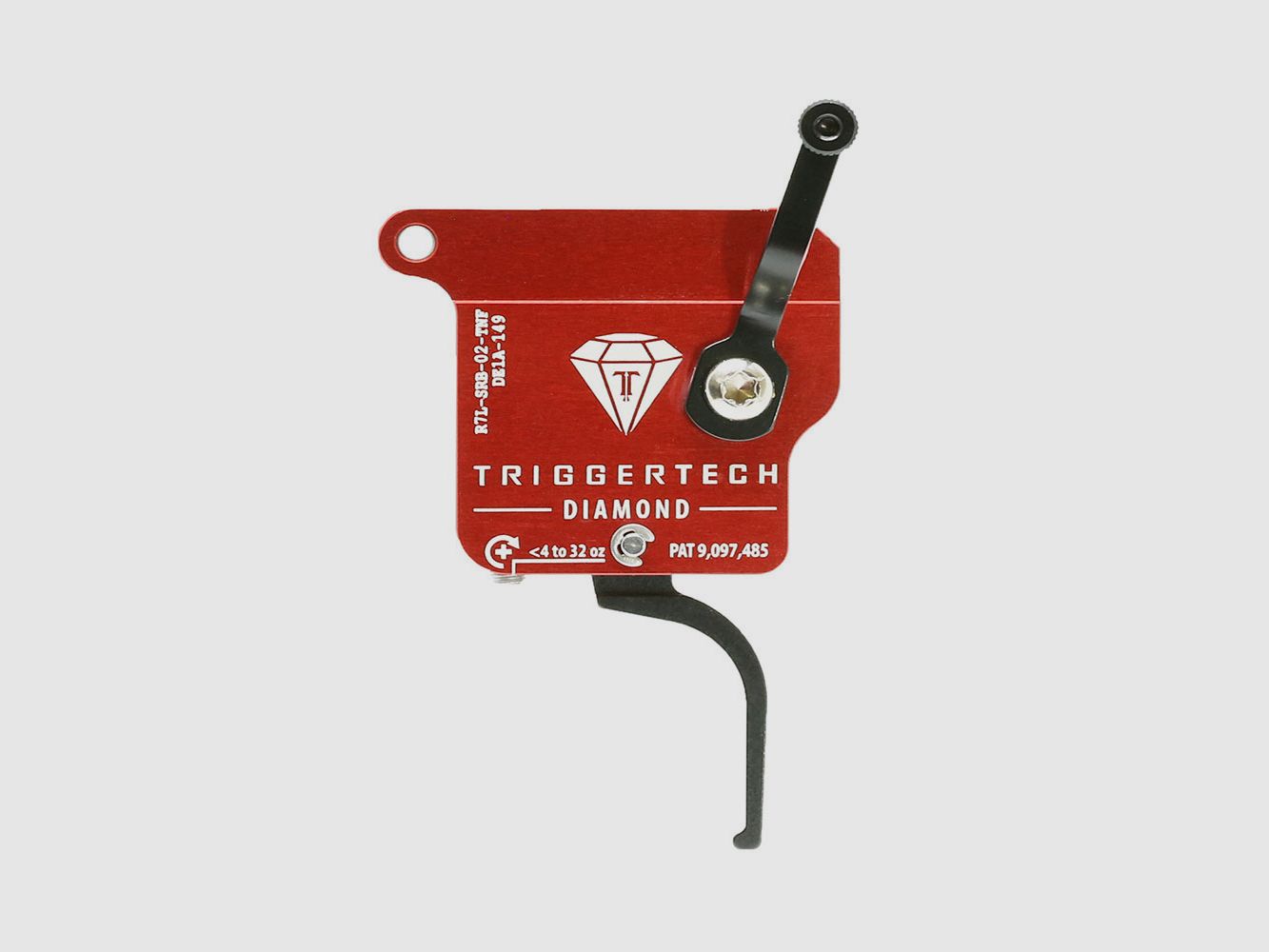TRIGGERTECH Rem700 Diamond – Links – Kein Verschlussfreigabe – Gerade Flach (PVD Schwarz), Bild 1 von 4