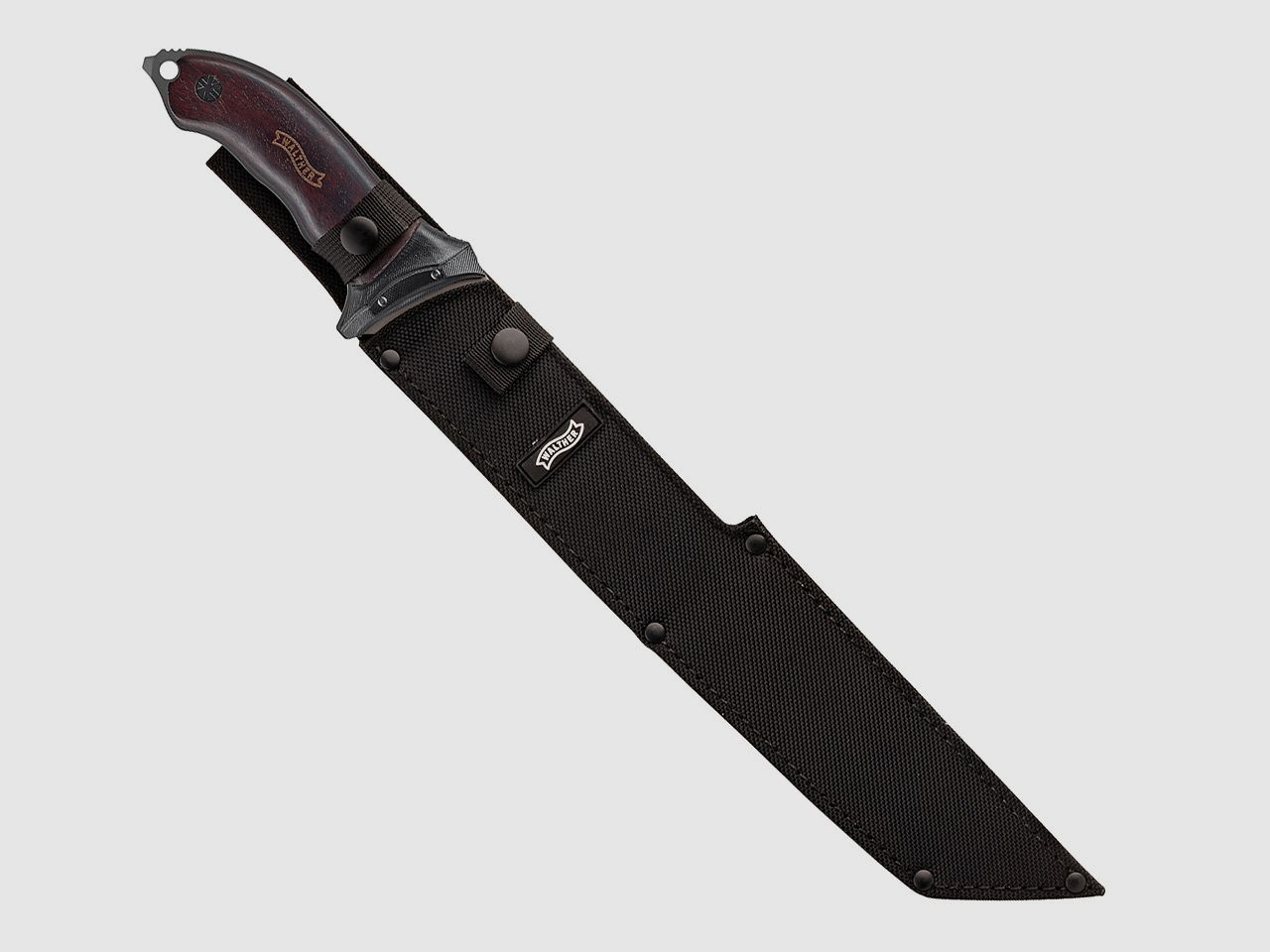 Machete Walther MachTac 5 Stahl 440C Tanto-KlingenlĂ¤nge 31,5 cm Nylonscheide (P18)