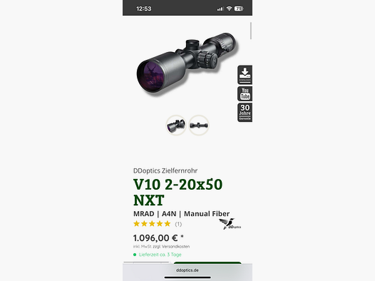 DDoptics V10 NXT 2-20x50