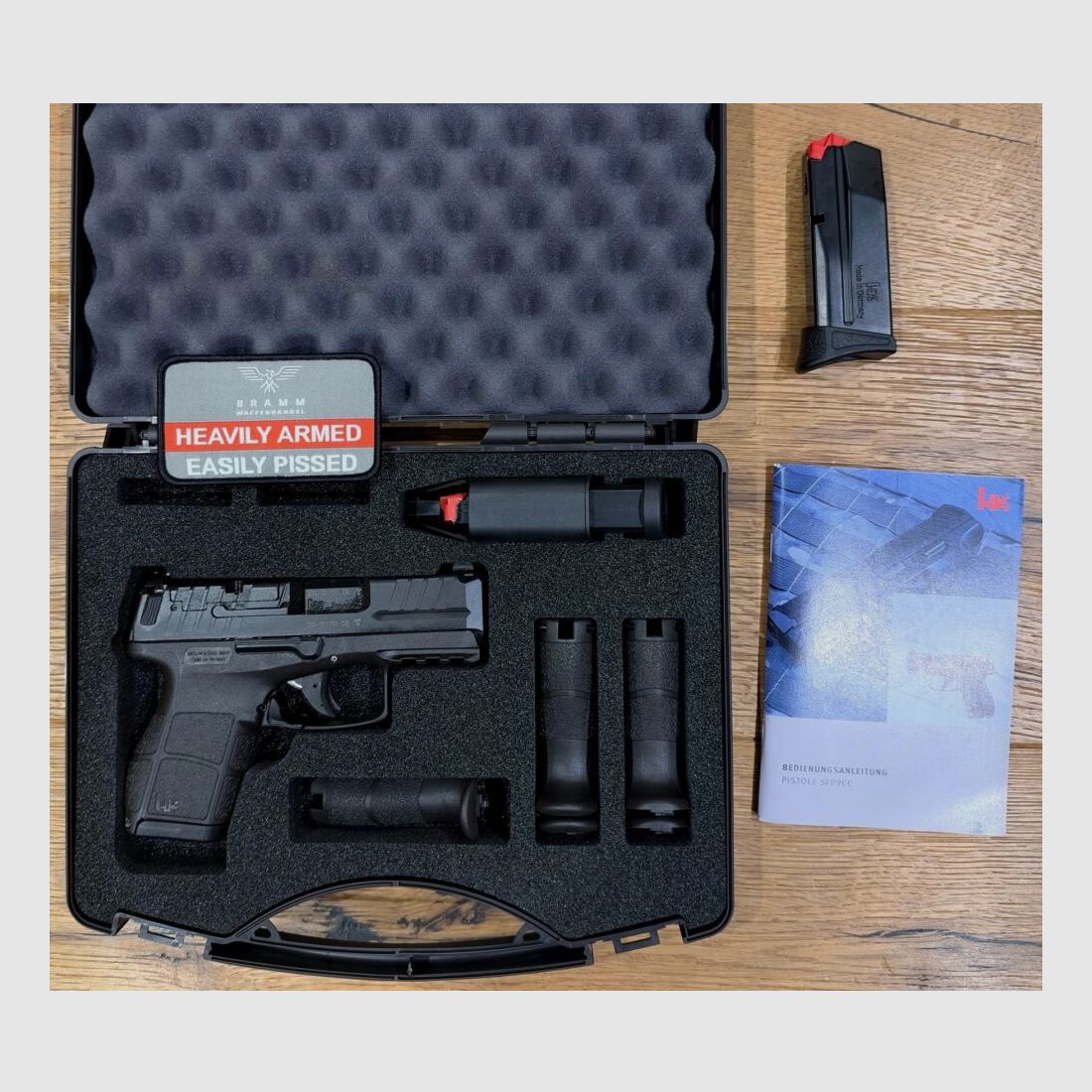 Heckler und Koch SFP9 CC OR mit Schiene + 10 Schuss Ersatzmagazin extra, Bild 4 von 4