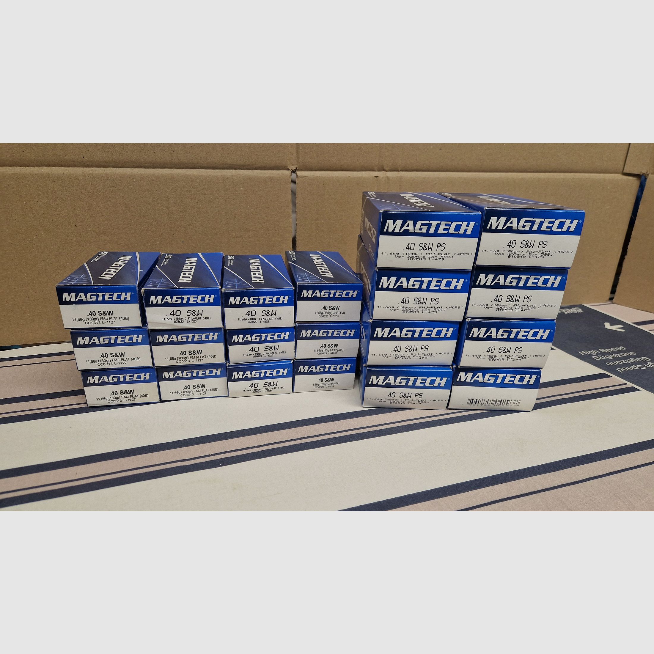 1000 Magtech Messinghülsen Kaliber.40 s&w , Bild 1 von 3