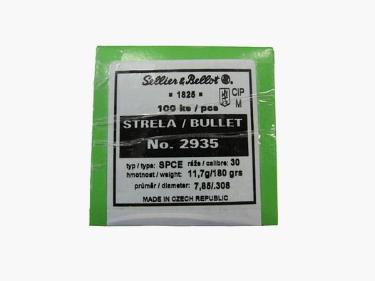 SELLIER & B KOGEL CAL 30 GR 180 SPCE