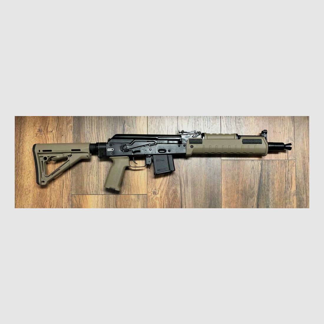 sportlich zugelassen - Saiga MKK 102 Sport - halbautom. Büchse .223Rem Izhmash - mit Schubschaft sportlich zugelassen! - 34,1 cm Lauf - zivile Version - System AK74 AK47 AK-102 - kurze Version der AK-101